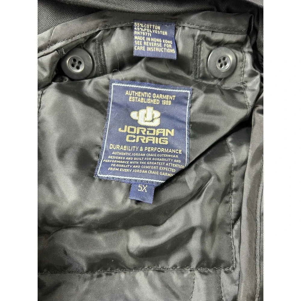 Vintage‎ Jordan Craig Black Cotton Polyester Field Jacket Hooded Size 5X NEW